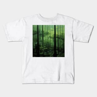 Amazon Rainforest painting, Vincent van Gogh style, oil on canvas Kids T-Shirt